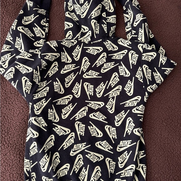 #359 Nike NSW Essential All Over Print Hoodie Pullover DD4847-010 Men’s small - Picture 4 of 16